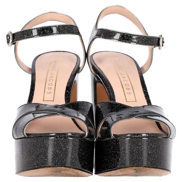 Marc Jacobs Platform Sandals in Black Patent Leather - Picture 3 of 6